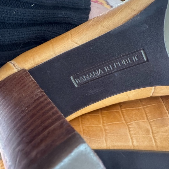 Vintage Banana Republic Heel Loafers Sz 9 - Picture 6 of 9